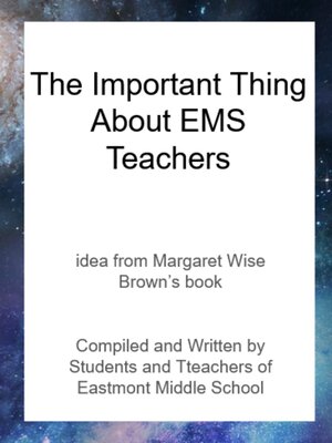 cover image of The Important Thing About EMS Teachers